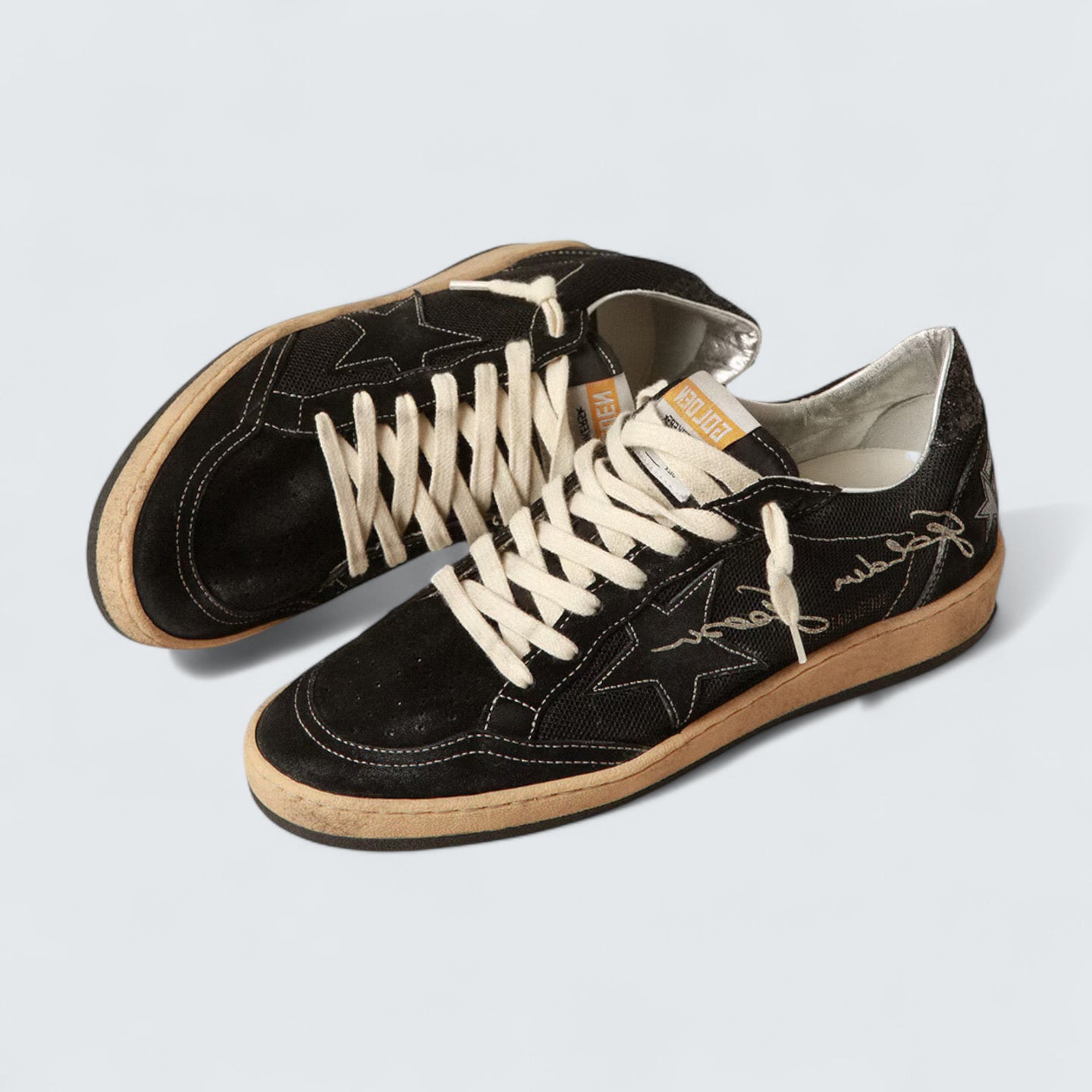 Ball Star 'Black Mesh with Black Suede Star'