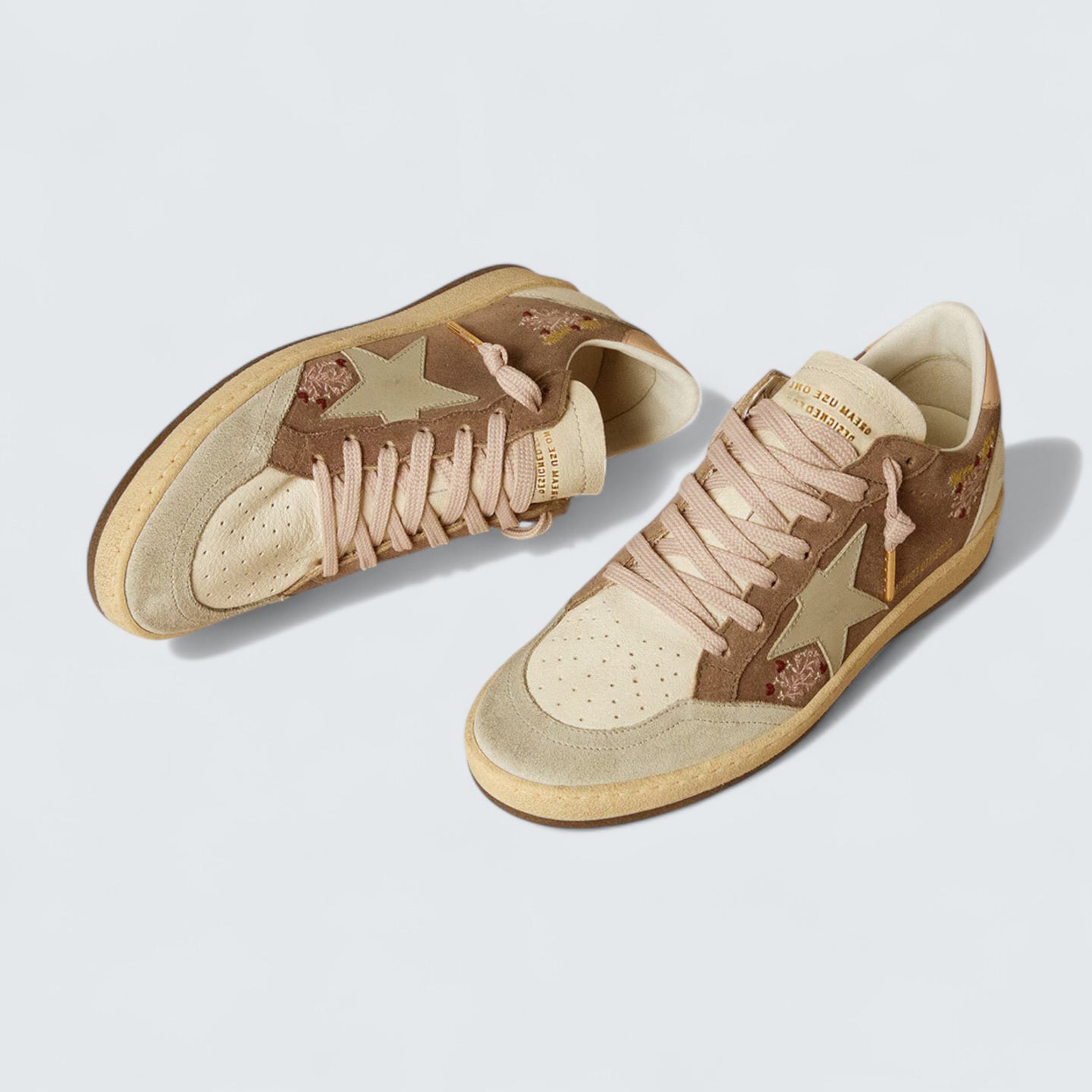 Ball Star 'Brown Suede with Leather Star and Heel Tab'