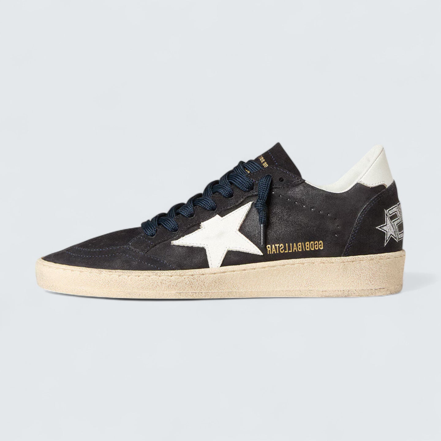 Ball Star 'Dark Blue Suede with White Leather Star and Heel Tab'