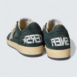 Ball Star 'Green Suede with Silver Glitter Star'
