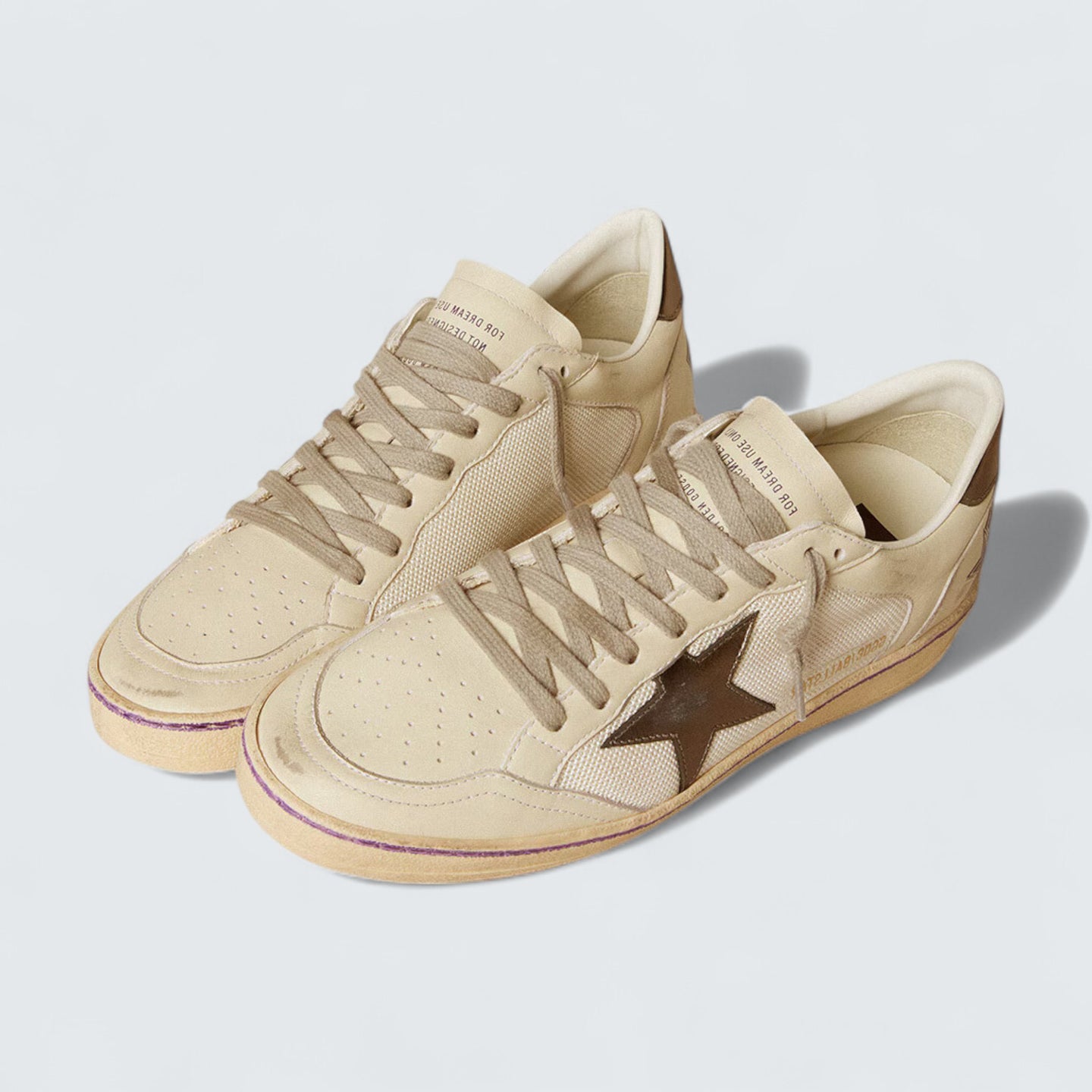 Ball Star 'Mesh and Leather with Metallic Leather Star and Heel Tab'