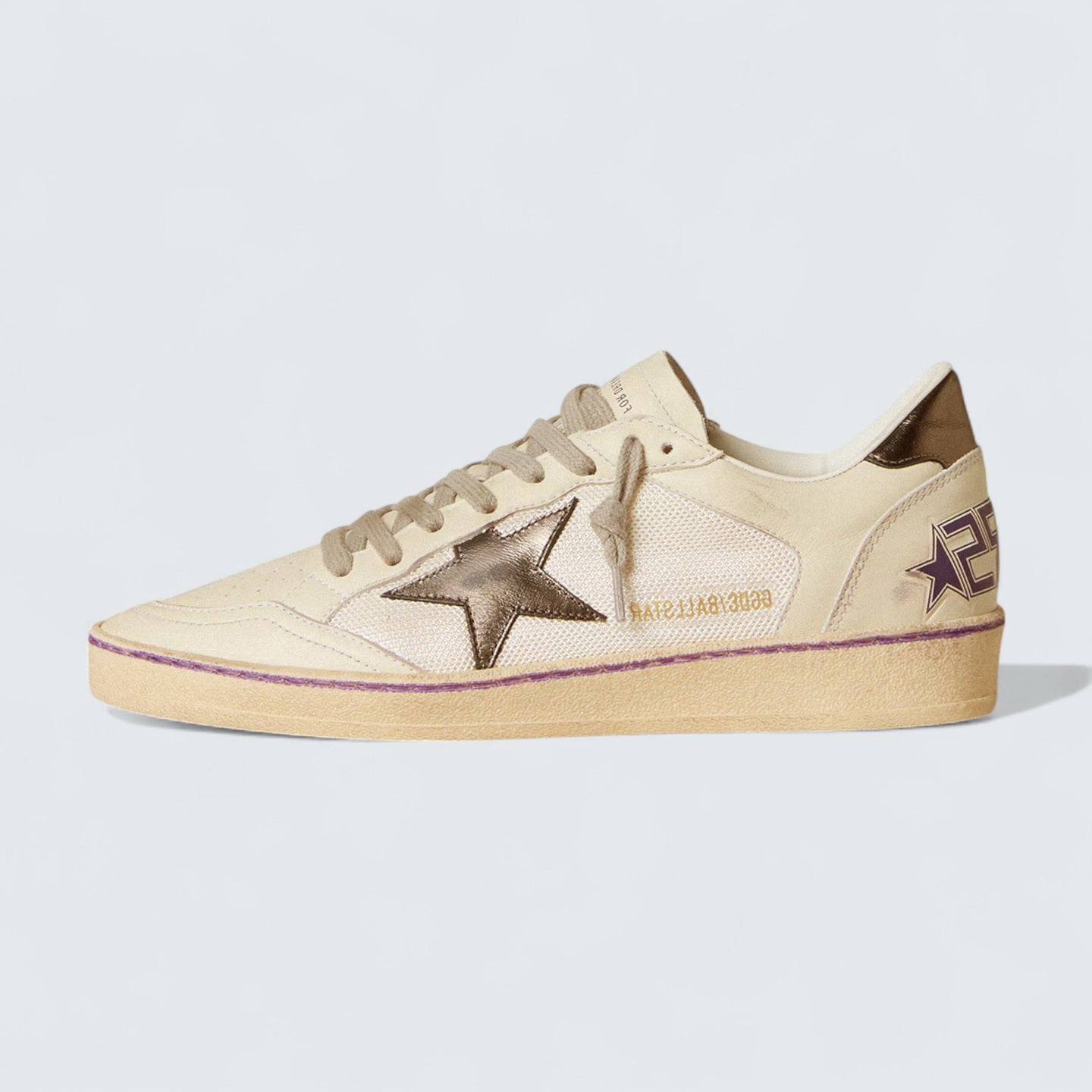 Ball Star 'Mesh and Leather with Metallic Leather Star and Heel Tab'