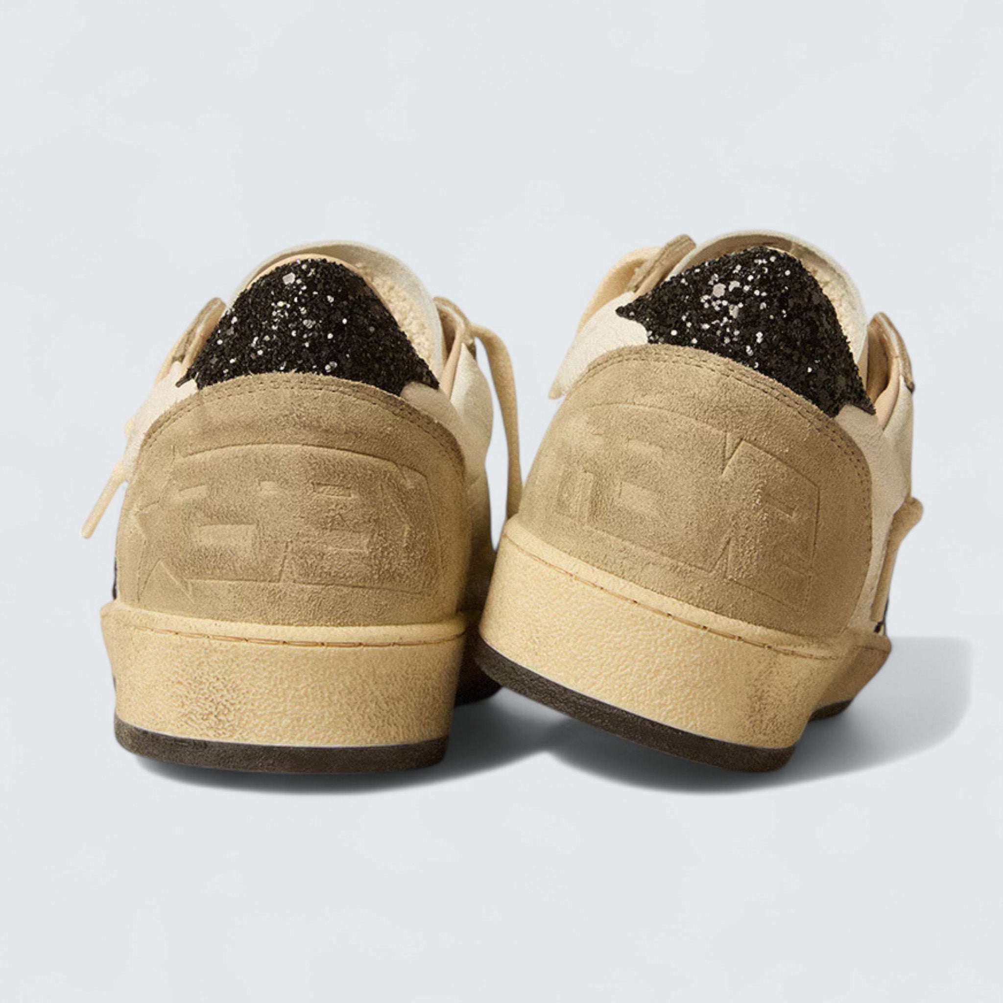 Ball Star 'Nappa and Suede with Black Glitter Star and Heel Tab'