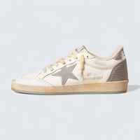 Ball Star 'White Nappa Leather with Gray Rubber Star and Silver Leather Heel Tab'