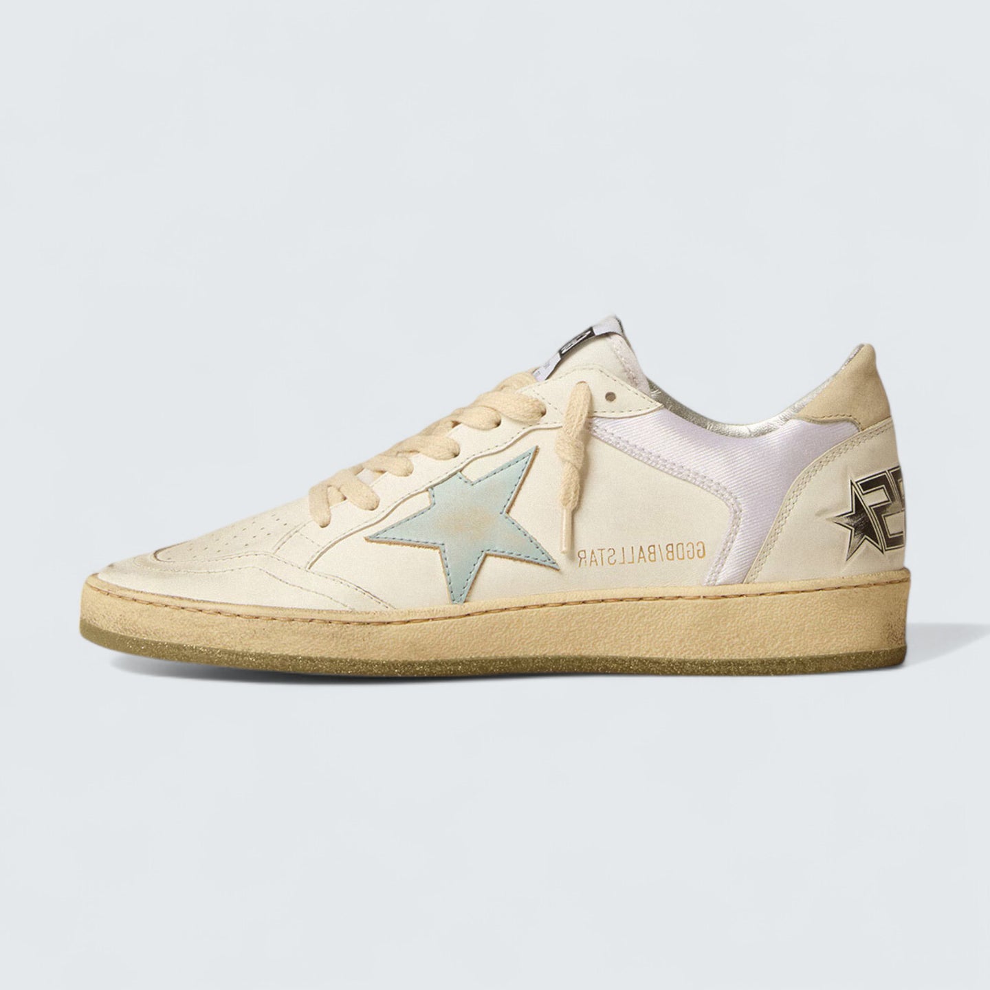 Ball Star 'Nylon and Leather with Pink and Light Blue Star and Beige Heel Tab'