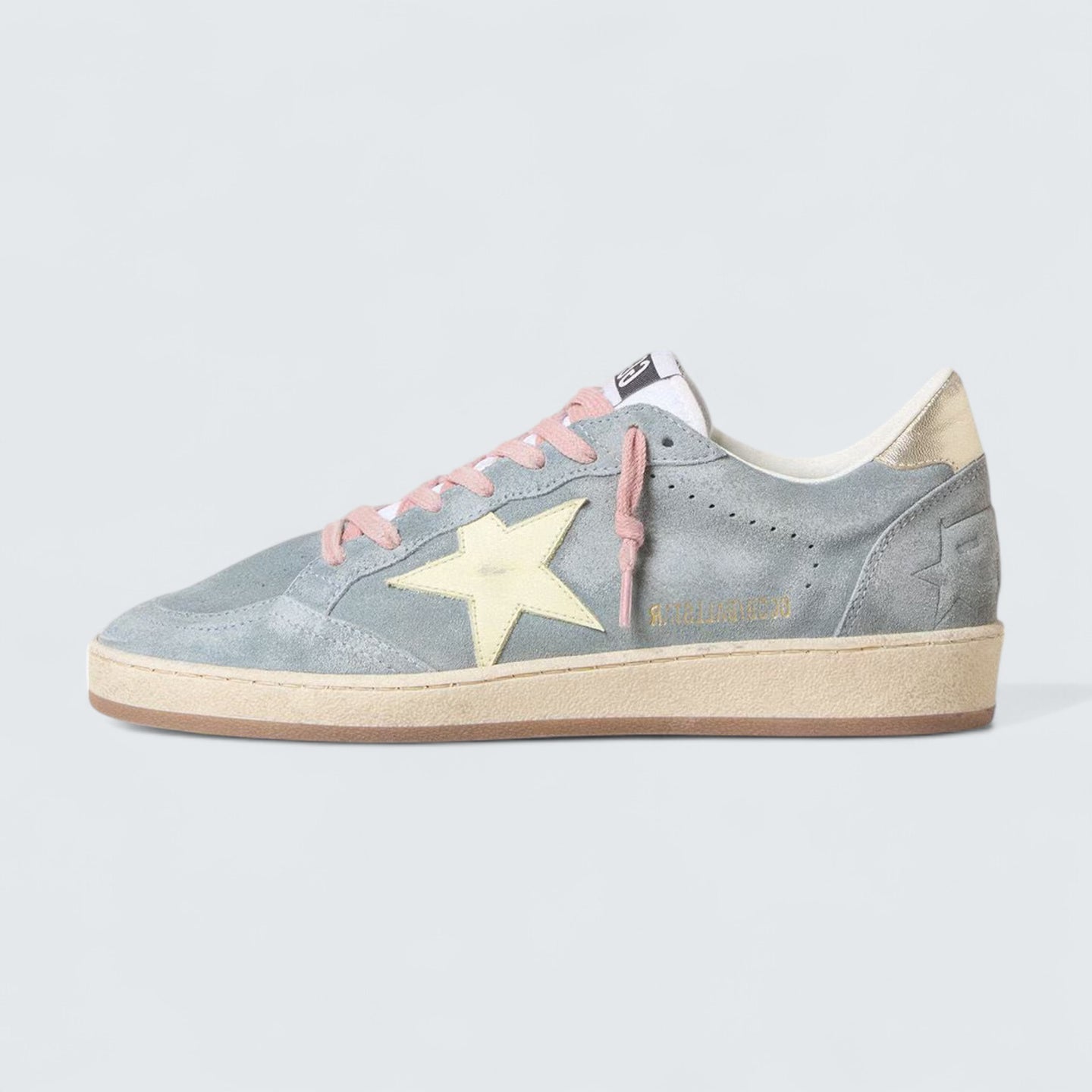 Ball Star 'Powder-Blue Suede with Cream-Colored Leather Star'