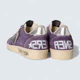 Ball Star 'Purple Suede with Blue Leather Star and Silver Metallic Leather Heel Tab'