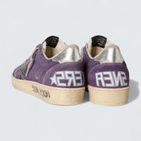 Ball Star 'Purple Suede with Blue Leather Star and Silver Metallic Leather Heel Tab'