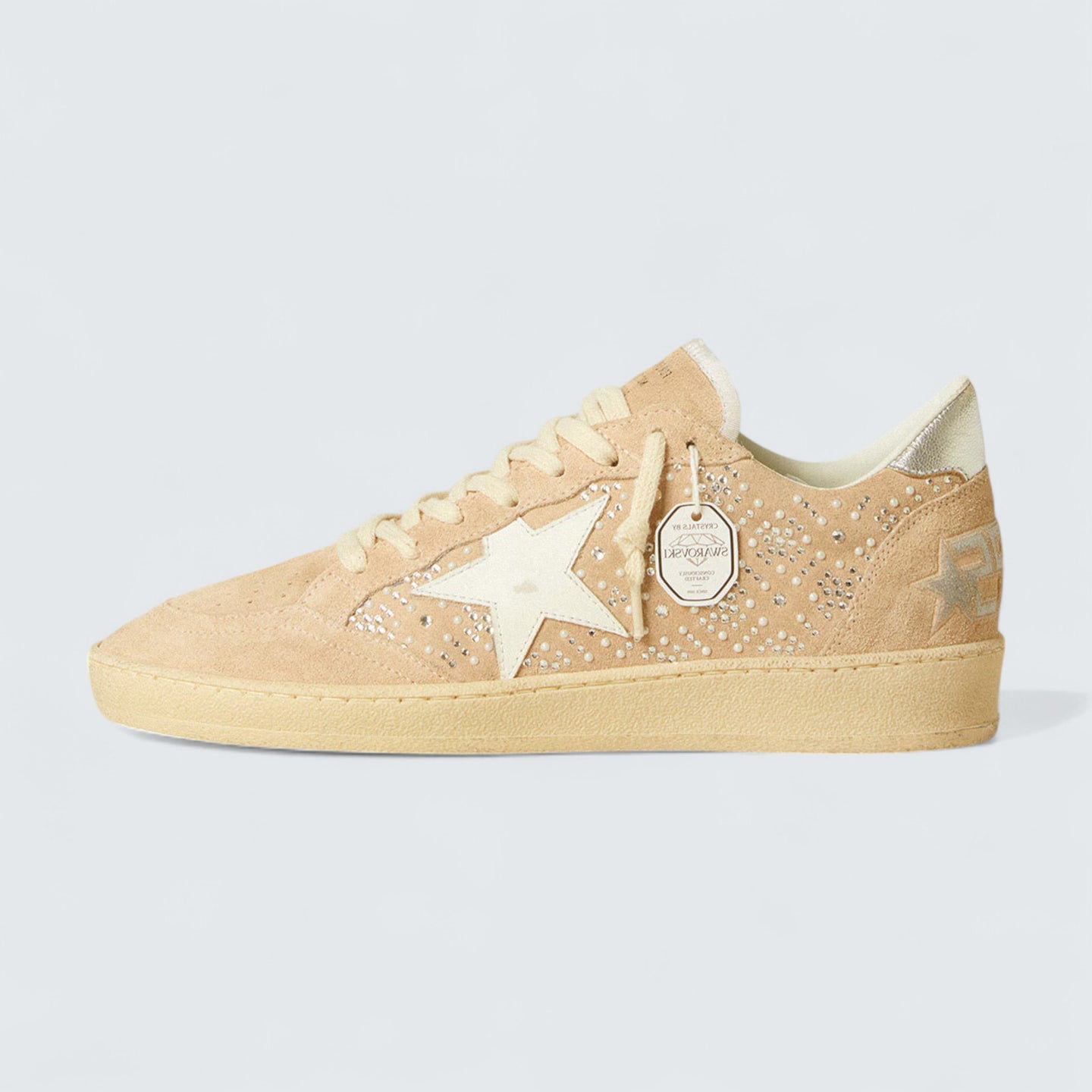 Ball Star 'Suede and Swarovski Crystals with Leather Star and Metallic Heel Tab'