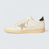 Ball Star 'White Leather with Ice-Gray Suede Star and Midnight-Blue Glossy Leather Heel Tab'