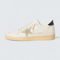 Ball Star 'White Leather with Ice-Gray Suede Star and Midnight-Blue Glossy Leather Heel Tab'