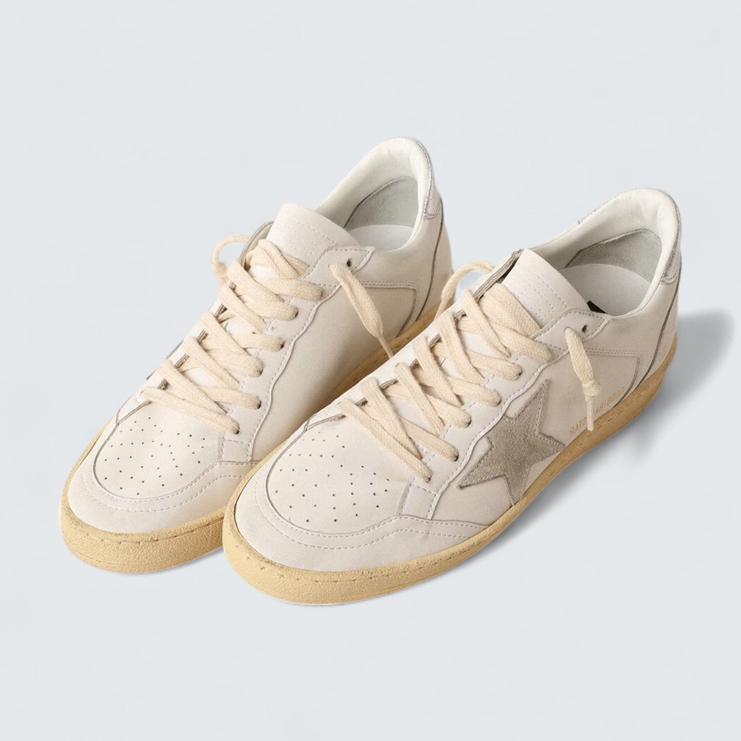 Ball Star 'Suede Star and Metallic Leather Heel Tab'