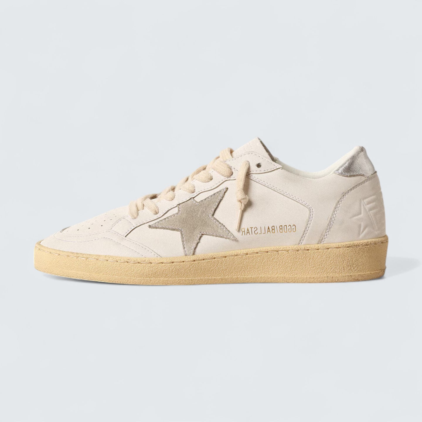 Ball Star 'Suede Star and Metallic Leather Heel Tab'