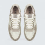 B27 Uptown Low-Top Sneaker ’Beige and White Grained Calfskin with White Dior Gravity Leather’