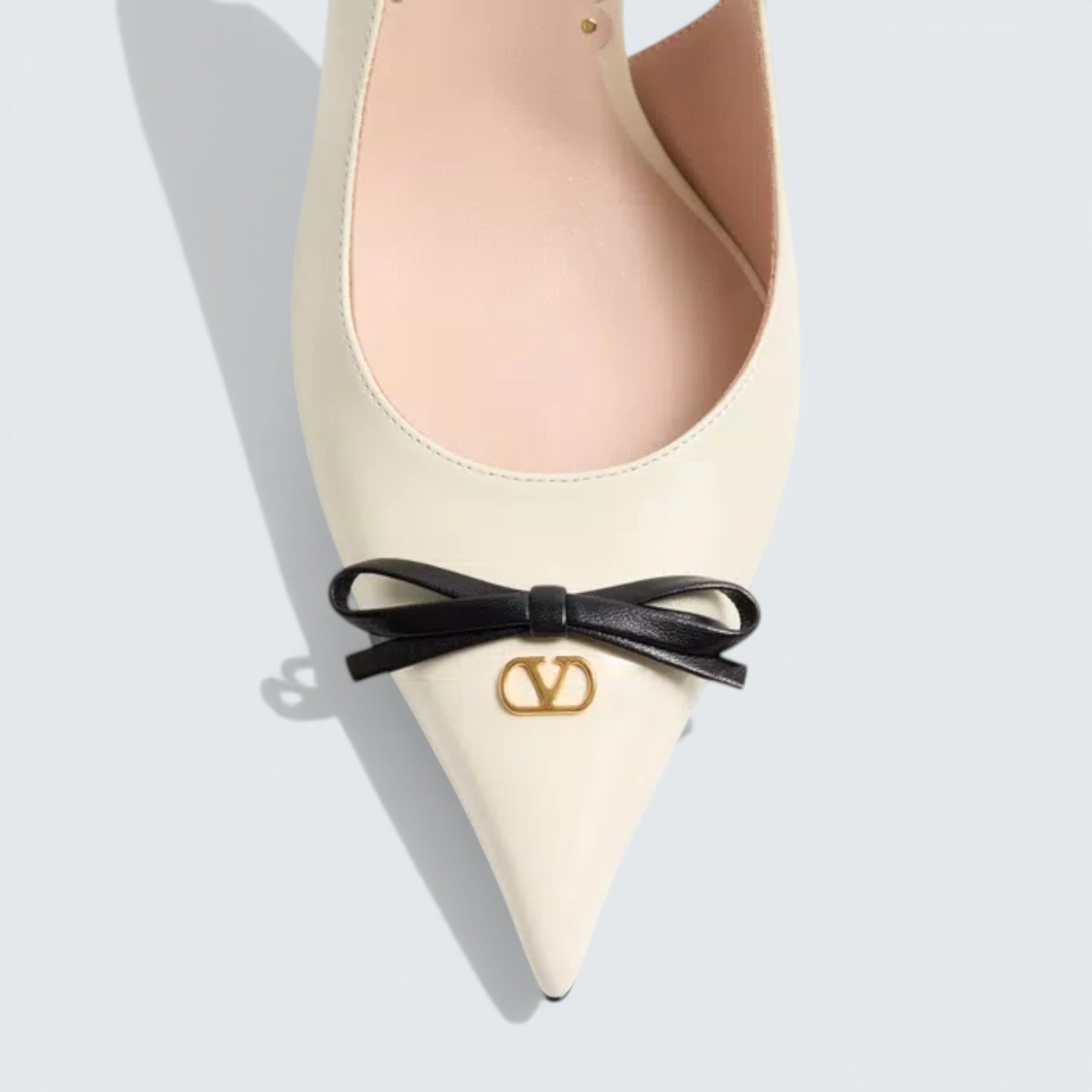 Bepointy Slingback Pump In Patent Leather And Kidskin 80Mm