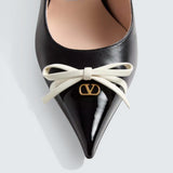 Bepointy Slingback Pump In Patent Leather And Kidskin 80Mm
