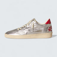 Bio-based Ball Star 'Metallic Silver with Silver Star and Red Heel Tab'