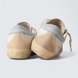 Super-Star 'Silver Glitter with Yellow Leather Star and Powder-Blue Heel Tab'