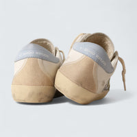 Super-Star 'Silver Glitter with Yellow Leather Star and Powder-Blue Heel Tab'