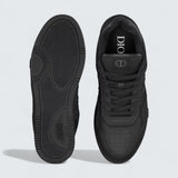 B27 Uptown Low-Top Sneaker ’Black Suede, Black Smooth Calfskin and Black Dior Oblique Jacquard’
