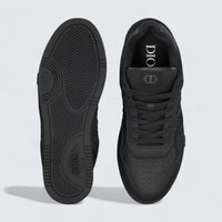 B27 Uptown Low-Top Sneaker ’Black Suede, Black Smooth Calfskin and Black Dior Oblique Jacquard’