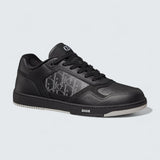B27 Uptown Low-Top Sneaker ’Black Smooth Calfskin, Black Suede and Black Dior Oblique Galaxy Leather’