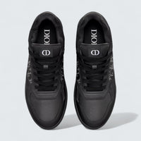 B27 Uptown Low-Top Sneaker ’Black Smooth Calfskin, Black Suede and Black Dior Oblique Galaxy Leather’