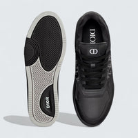 B27 Uptown Low-Top Sneaker ’Black Smooth Calfskin, Black Suede and Black Dior Oblique Galaxy Leather’