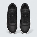 B27 Uptown Low-Top Sneaker ’Black Smooth Calfskin and Black Dior Oblique-Embossed Suede’