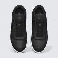 B27 Uptown Low-Top Sneaker ’Black Smooth Calfskin and Black Dior Oblique-Embossed Suede’