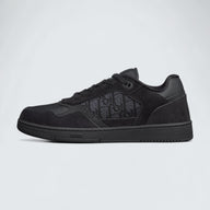 B27 Uptown Low-Top Sneaker ’Black Suede, Black Smooth Calfskin and Black Dior Oblique Jacquard’