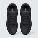 B27 Uptown Low-Top Sneaker ’Black Suede, Black Smooth Calfskin and Black Dior Oblique Jacquard’