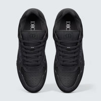 B27 Uptown Low-Top Sneaker ’Black Suede, Black Smooth Calfskin and Black Dior Oblique Jacquard’