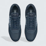 B27 Uptown Low-Top Sneaker ’Blue Smooth Calfskin and Blue Dior Oblique Jacquard’