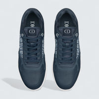 B27 Uptown Low-Top Sneaker ’Blue Smooth Calfskin and Blue Dior Oblique Jacquard’