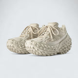 Bouncer Sneaker in Beige Mesh and Nylon