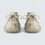 Bouncer Sneaker in Beige Mesh and Nylon