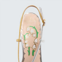 Bowow Slingback Pumps In Moirè Fabric 45Mm