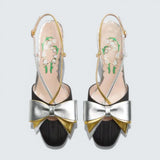 Bowow Slingback Pumps In Moirè Fabric 45Mm