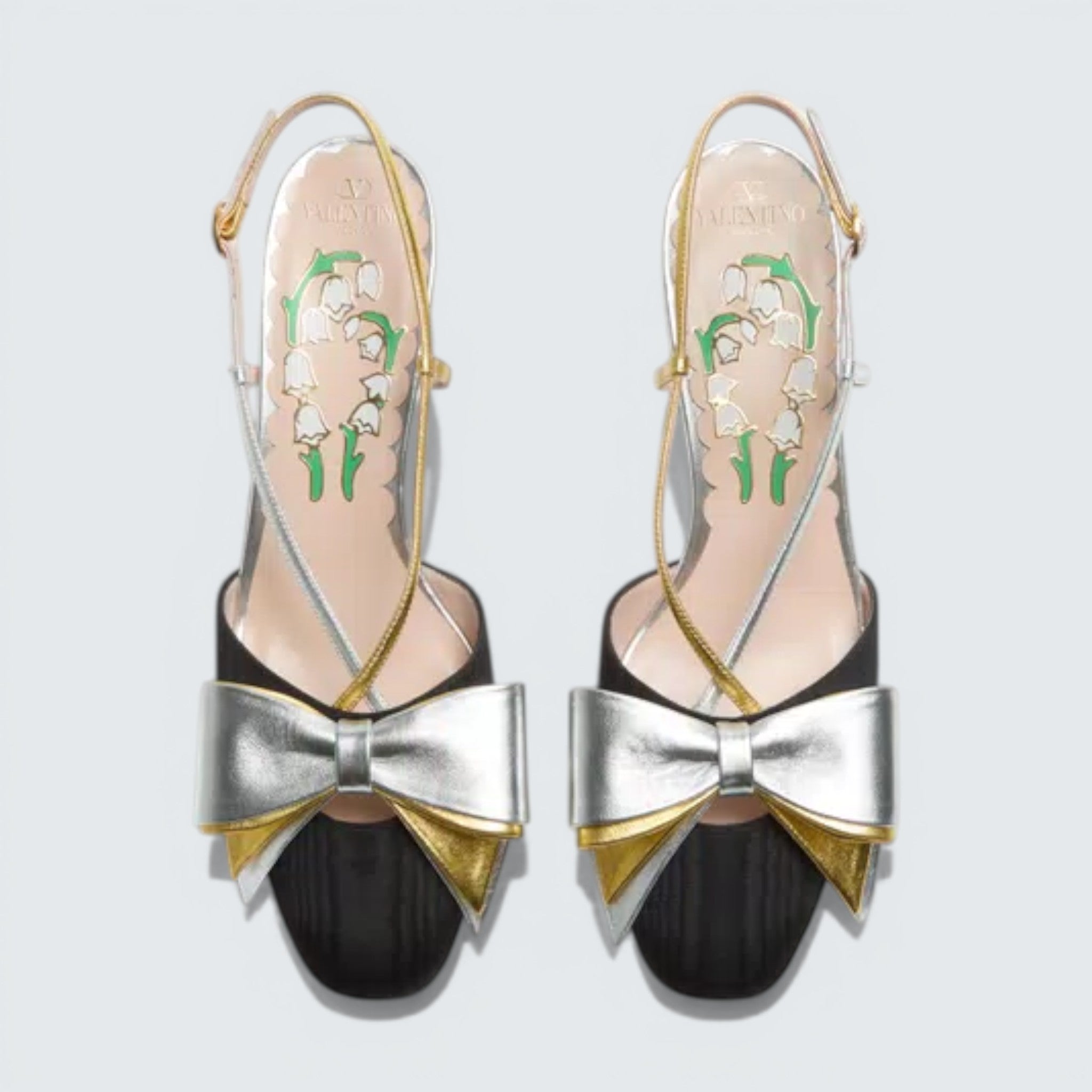 Bowow Slingback Pumps In Moirè Fabric 45Mm