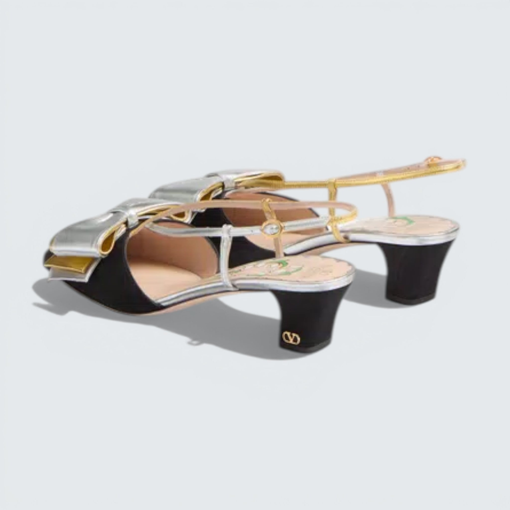 Bowow Slingback Pumps In Moirè Fabric 45Mm