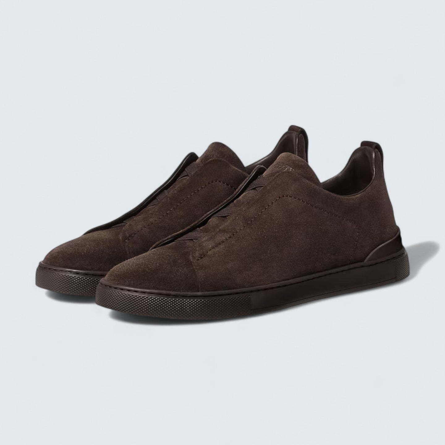 Brown Suede Triple Stitch™ Sneakers