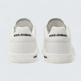 D&G Calfskin Nappa Portofino Sneakers 'White'