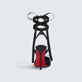 Cassia Lace Up - 100 mm Strappy pumps - Crepe satin
