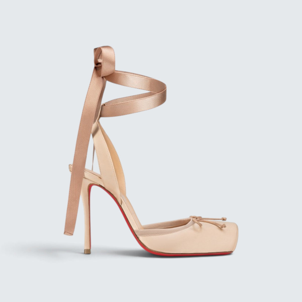 Cassia Lace Up - 100 mm Strappy pumps - Crepe satin