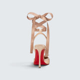 Cassia Lace Up - 100 mm Strappy pumps - Crepe satin
