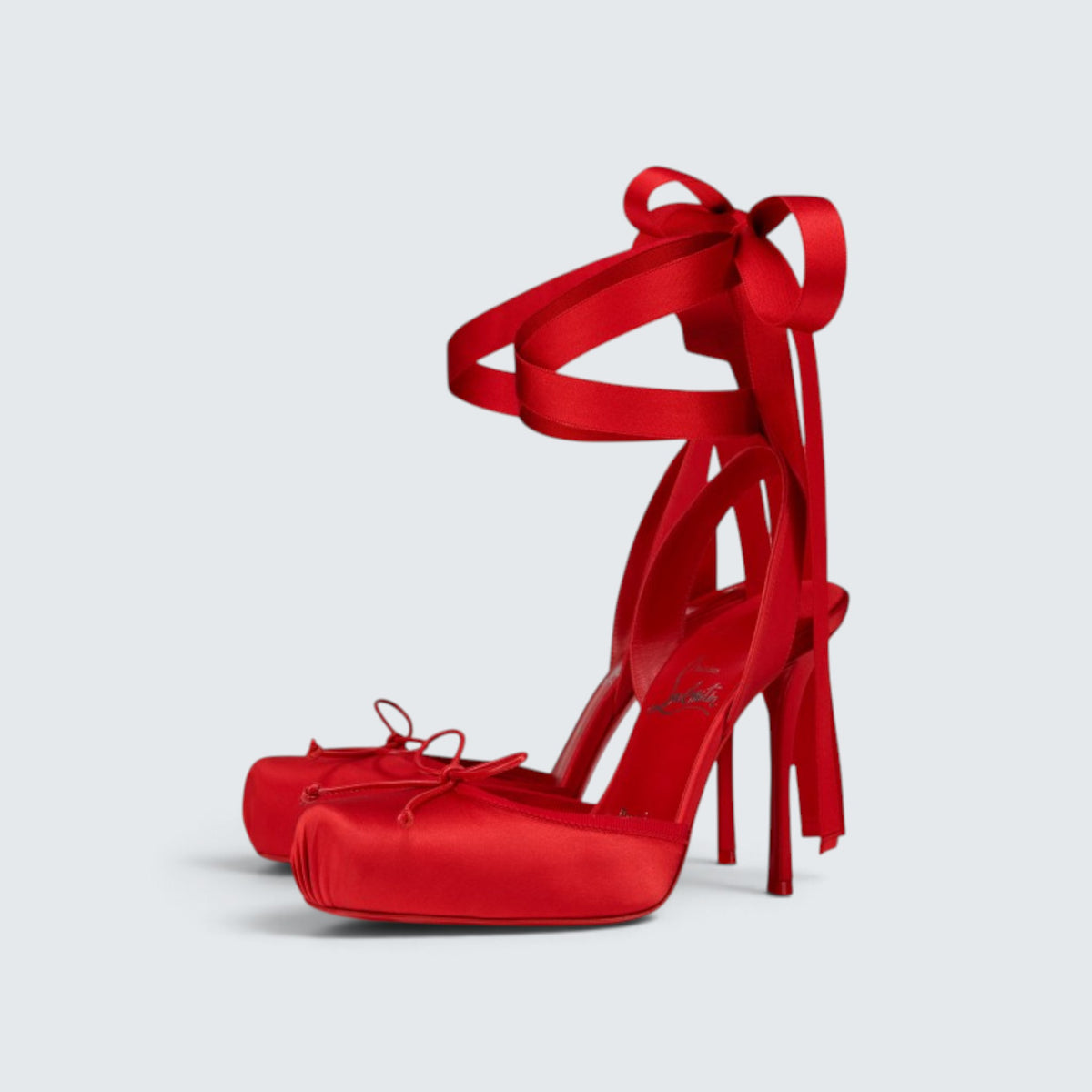 Cassia Lace Up - 100 mm Strappy pumps - Crepe satin