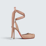 Cassia Lace Up - 100 mm Strappy pumps - Crepe satin