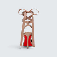 Cassia Lace Up - 100 mm Strappy pumps - Crepe satin