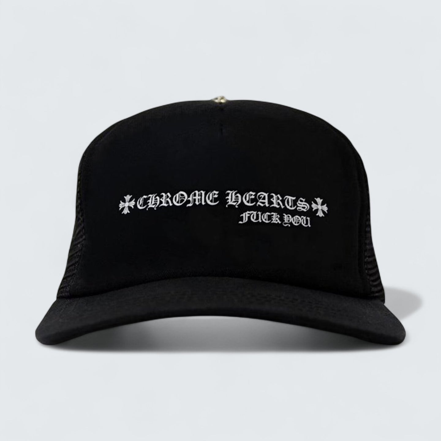 Trucker Hat 'F* You Script Black'